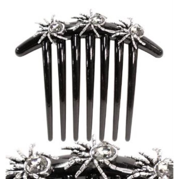 Alchemy Gothic Accessories - Alchemy Gothic Spiders Hair Comb Slide Lolita Rockabilly Witchy Rare Vintage